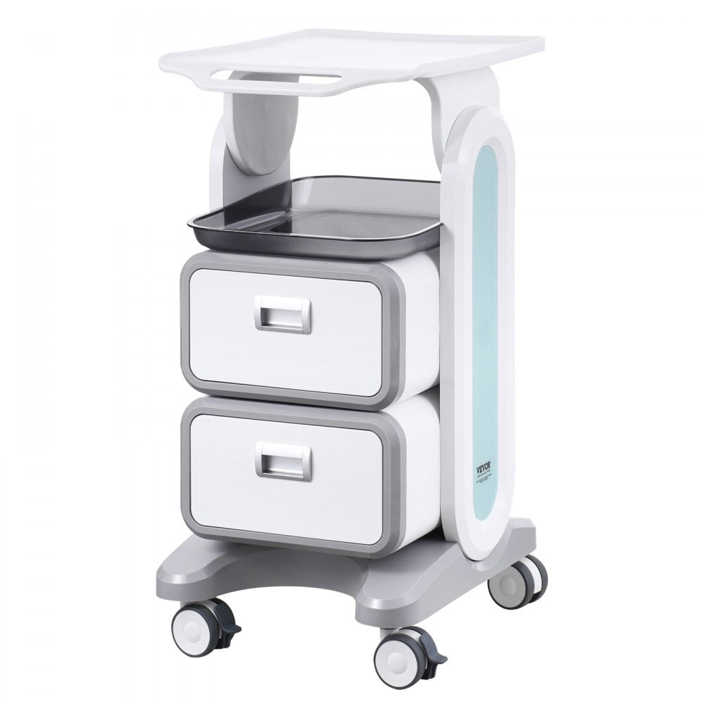 FY-1T2C - VEVOR 3-Tier Medical Cart with Drawers & Top Tray, 12.6" x 15.7"