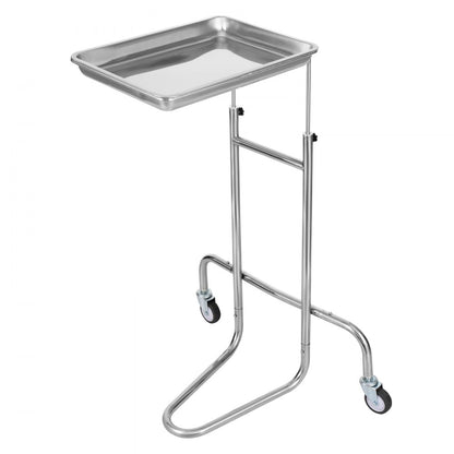 140301 - Durable Stainless Steel Lab Cart with Adjustable Height & Silent Wheels