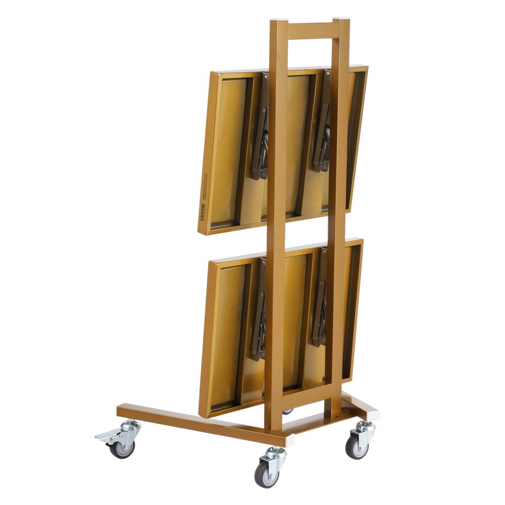 140302 - Sturdy Stainless Steel Lab Cart, 2 Trays, 44 lbs Capacity