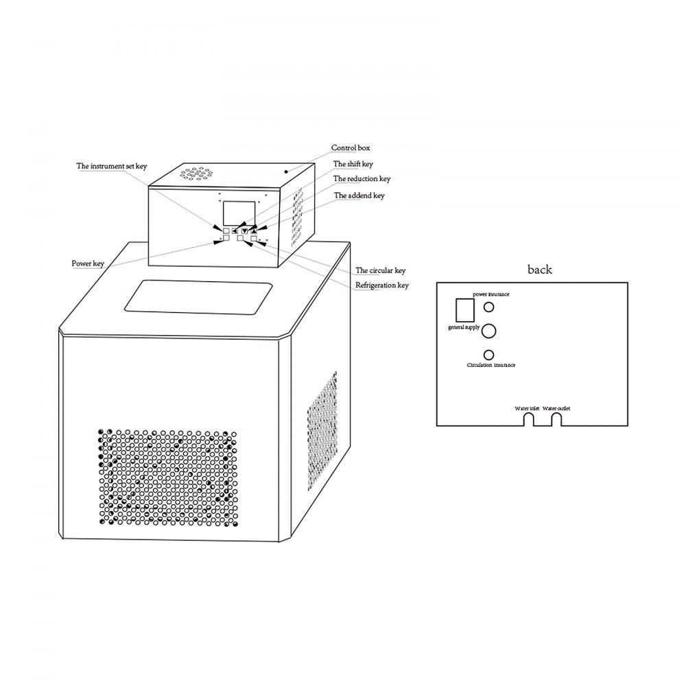 010139913917 - VEVOR 6L Laboratory Chiller with LCD Intelligent Control System