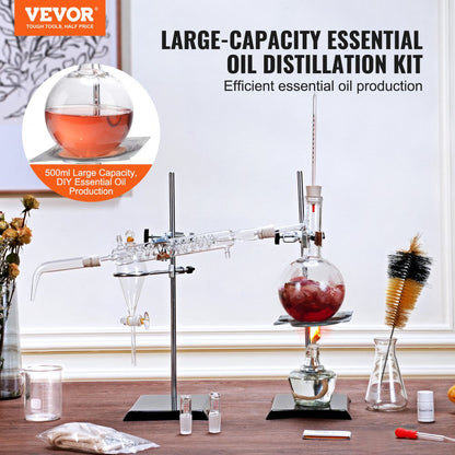 YHEO-3 - 500ml Essential Oil Distillation Kit for Large Batch Extraction
