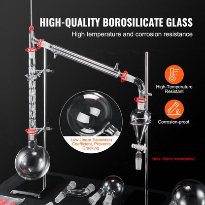 YHEO-8 - All-in-One 1000ml Lab Distillation Kit for Experiments