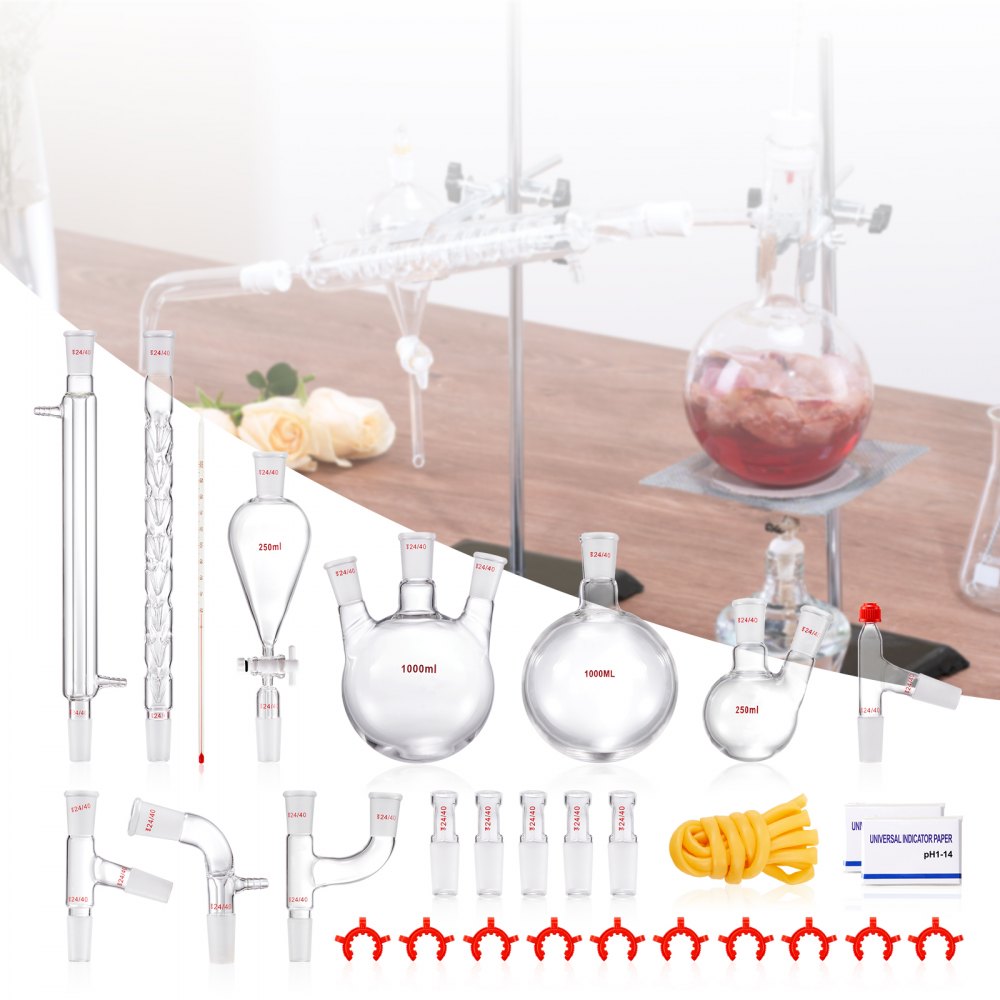 YHEO-8 - All-in-One 1000ml Lab Distillation Kit for Experiments