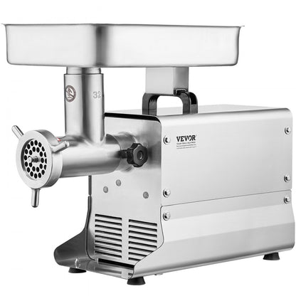 1A-EG132 - 1100W Stainless Steel Meat Grinder, 21 lbs/min, Sausage Maker