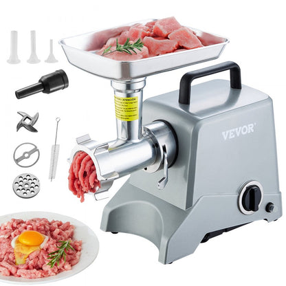 1A-PG612G - 800W Electric Meat Grinder & Sausage Stuffer, 5 lb/min Capacity