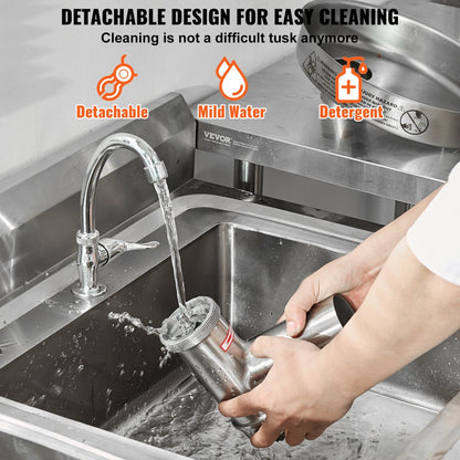 1A-EG812 - 550W Stainless Steel Meat Grinder for Sausages, 9 lbs/min