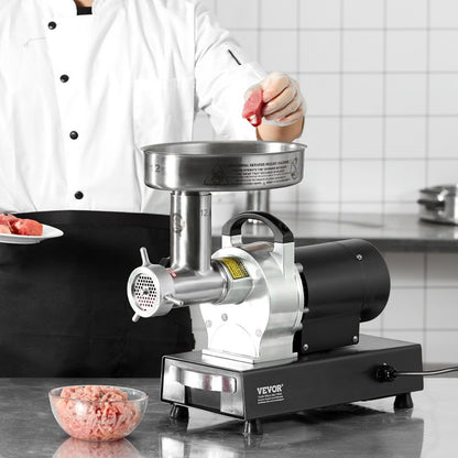 1A-EG812 - 550W Stainless Steel Meat Grinder for Sausages, 9 lbs/min