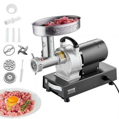 1A-EG812 - 550W Stainless Steel Meat Grinder for Sausages, 9 lbs/min