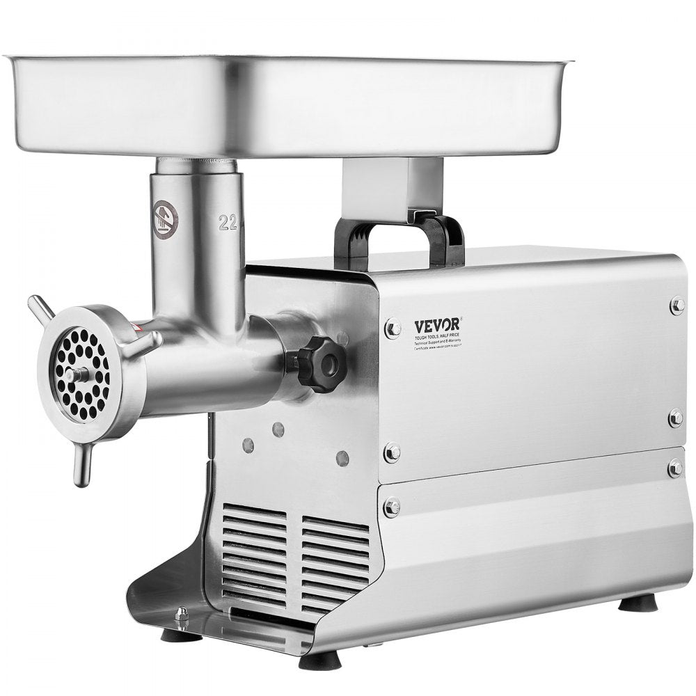1A-EG122 - Stainless Steel 750W Meat Grinder, 13 lbs/min, Sausage Stuffer