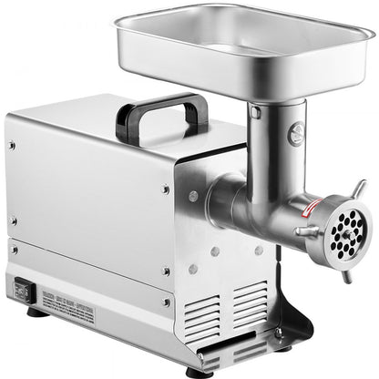 1A-EG112 - 550W Stainless Steel Meat Grinder - 11 lbs/min with Sausage Tubes