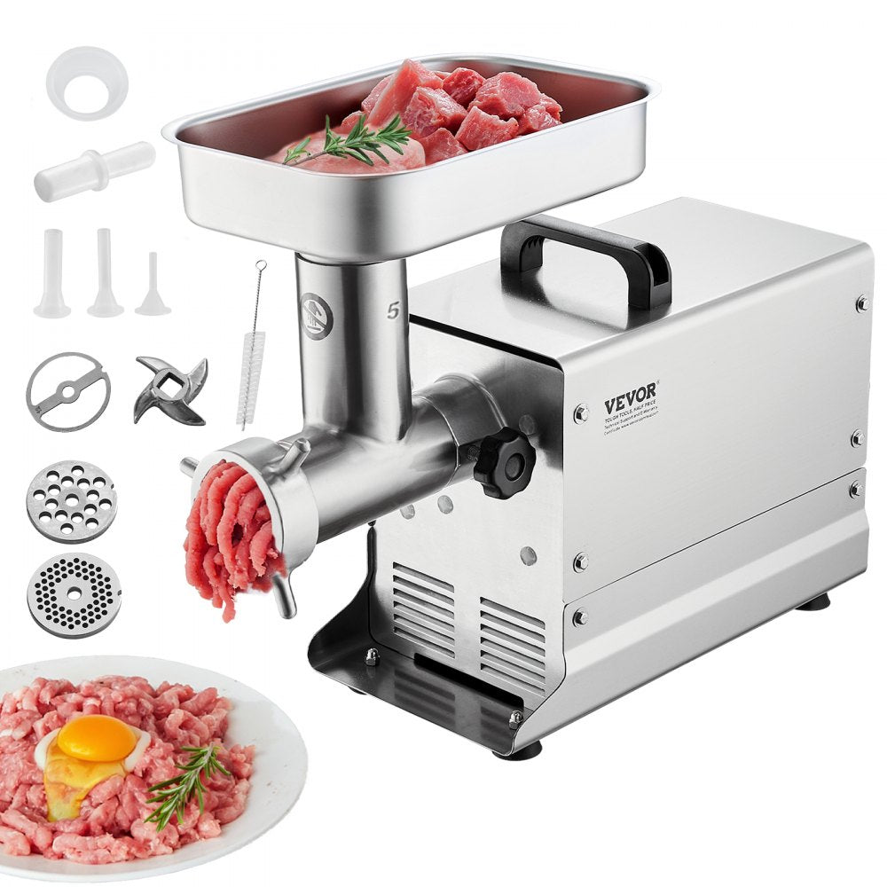 1A-EG105 - Stainless Steel Electric Meat Grinder, 5 lbs/min, 300W Motor