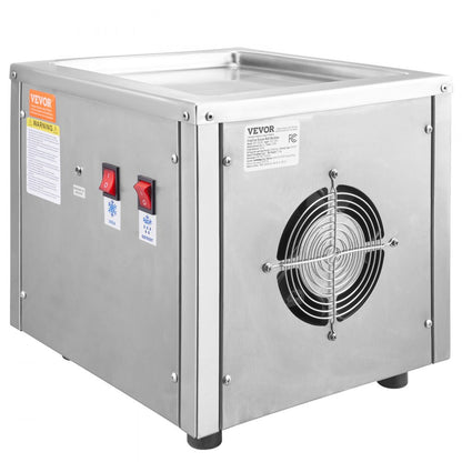 CBJF-1DC280 - 11" Stainless Steel Fried Ice Cream Roll Maker with Compressor