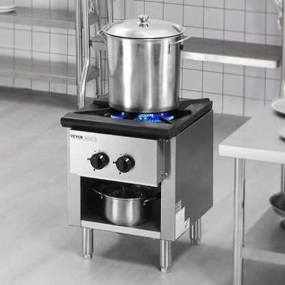 GSP-18-25 - Commercial 1 Burner Gas Range, Durable Stainless Steel Design