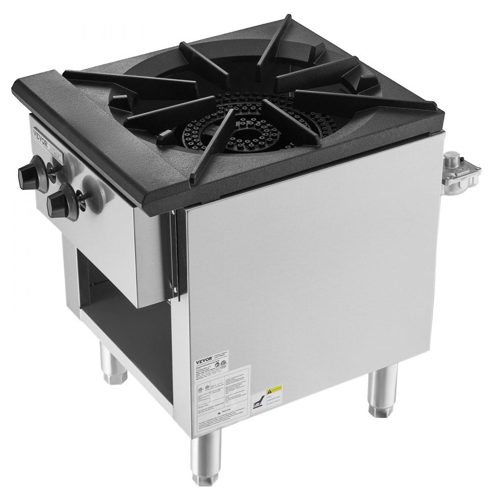 GSP-18-25 - Commercial 1 Burner Gas Range, Durable Stainless Steel Design