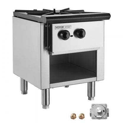 GSP-18-25 - Commercial 1 Burner Gas Range, Durable Stainless Steel Design