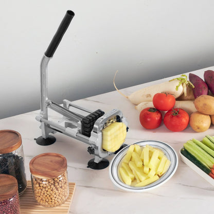 AY420 - Durable Manual Fry Cutter with 1/2" Stainless Steel Blade