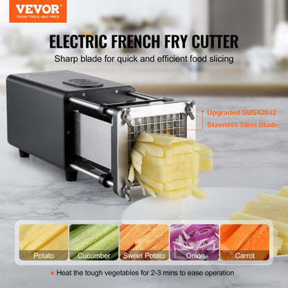 F300 - Electric French Fry Cutter with Detachable Stainless Steel Blades