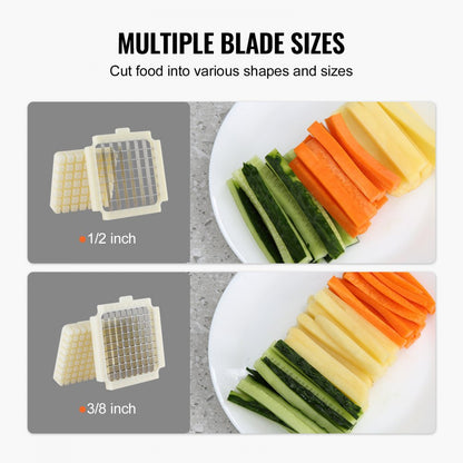 F300 - Electric French Fry Cutter with Stainless Steel Blades & Anti-Slip Feet