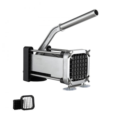AY410 - Ergonomic Stainless Steel French Fry Cutter with Suction Feet