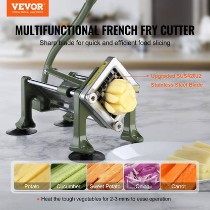 LD02 - Heavy-Duty Stainless Steel French Fry Cutter with Ergonomic Lever