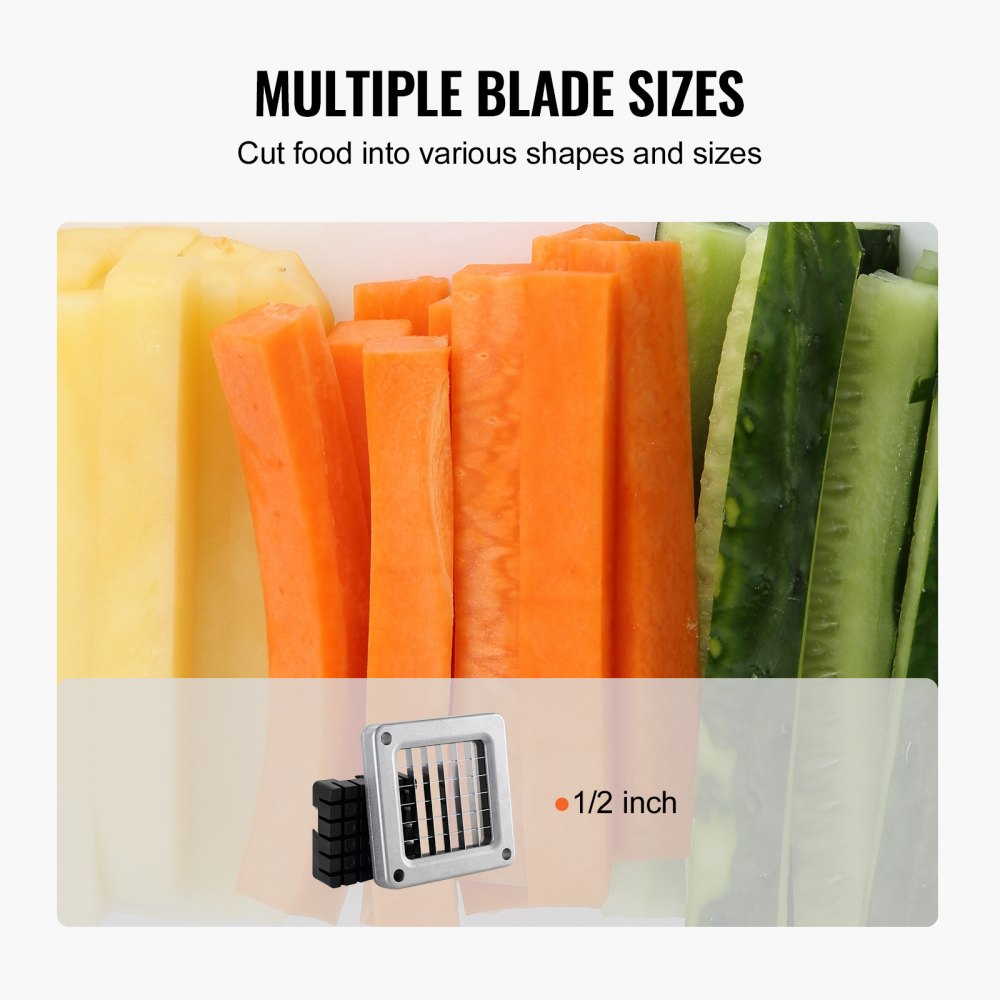 LD02 - Heavy-Duty Stainless Steel French Fry Cutter with Ergonomic Lever