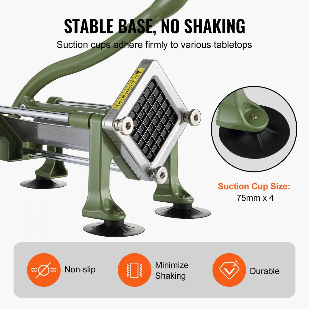 LD02 - Heavy-Duty Stainless Steel French Fry Cutter with Ergonomic Lever