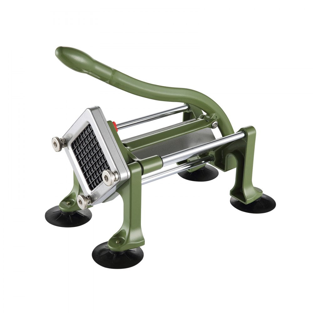 LD02 - Ergonomic Stainless Steel French Fry Cutter with Non-Slip Suction Feet