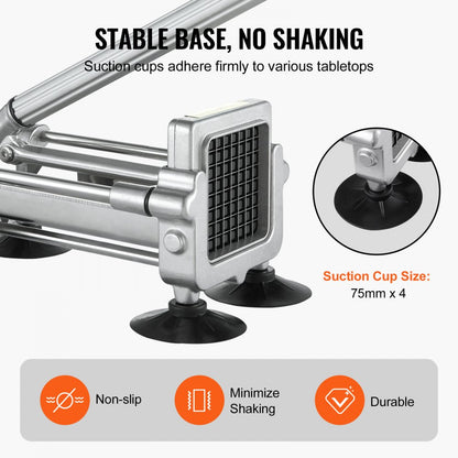 LD03 - Heavy-Duty Stainless Steel French Fry Cutter with Ergonomic Lever