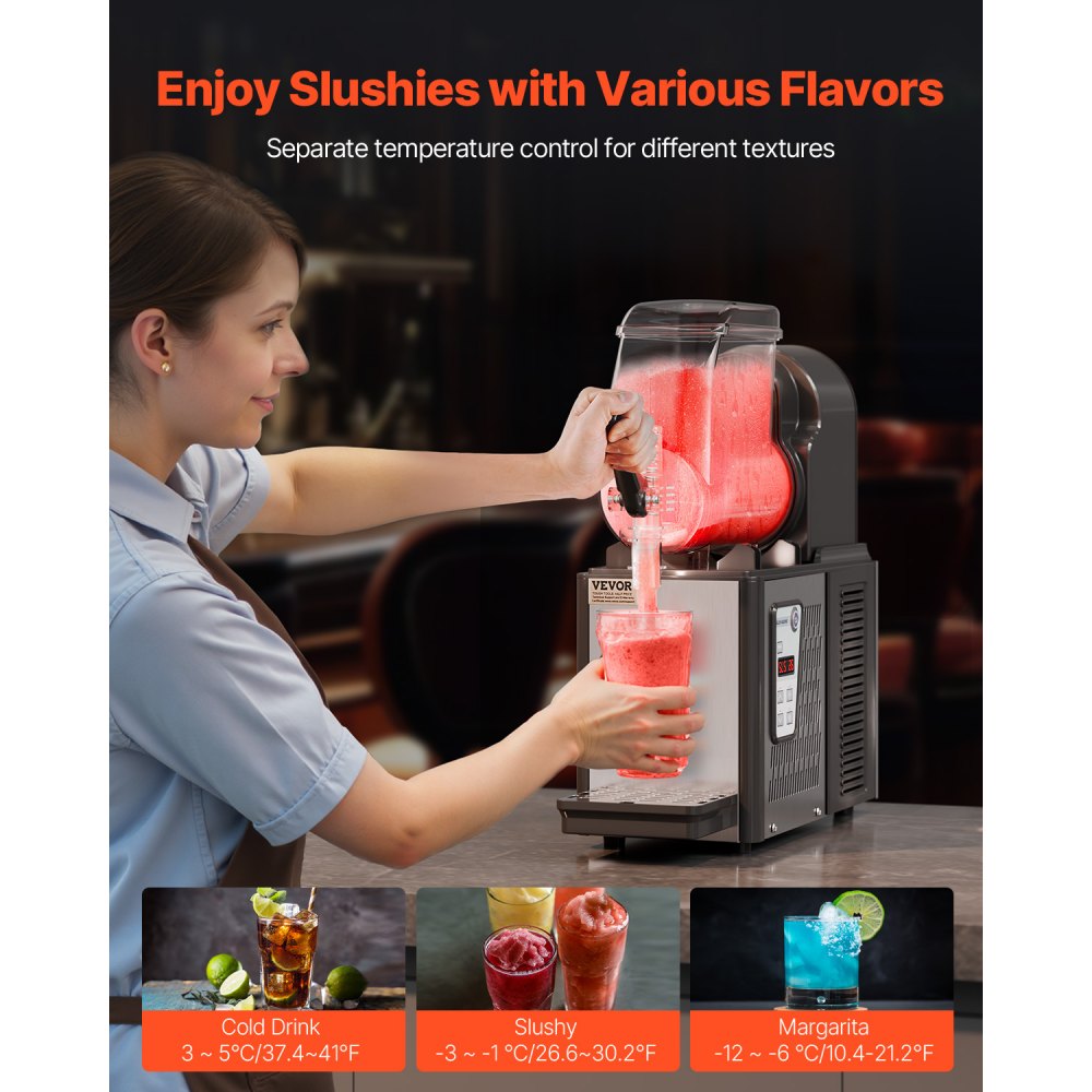 XRJ4LX1 - 4L Mini Slushy Machine with Adjustable Temperature Control