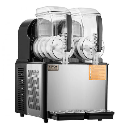 XRJ4LX2 - Stainless Steel Mini Slushy Machine with Two 4L Tanks