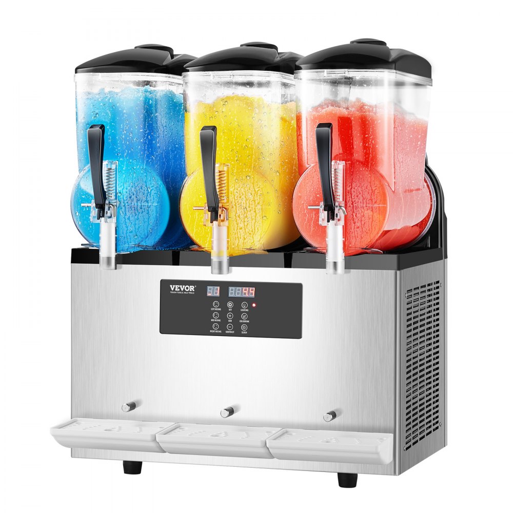 XN360B - Commercial 3-Tank Slushy Machine with 12L Capacity