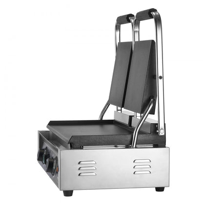 HT-813E - Stainless Steel Panini Press Grill with 19"x9" Plates