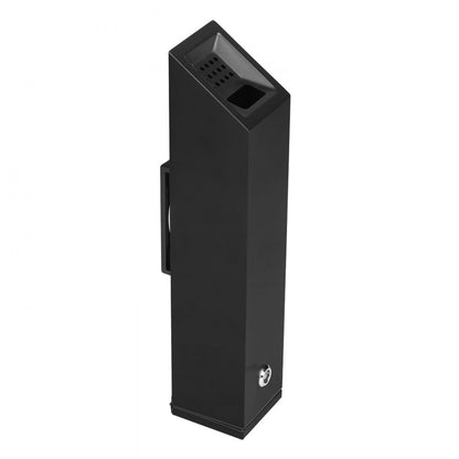YD-33B - Stainless Steel Cigarette Butt Receptacle with Security Lock