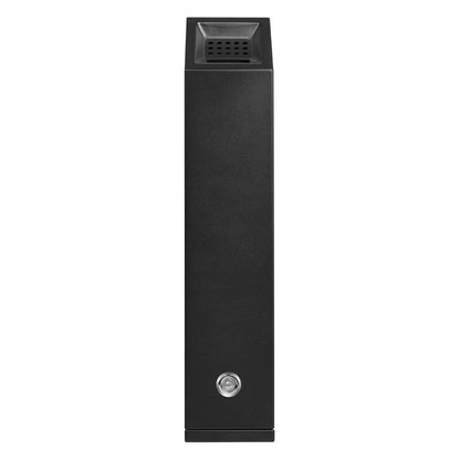 YD-33B - Stainless Steel Cigarette Butt Receptacle with Security Lock
