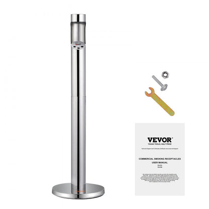 YD-67A - Durable Stainless Steel Outdoor Ashtray for Cigarette Disposal