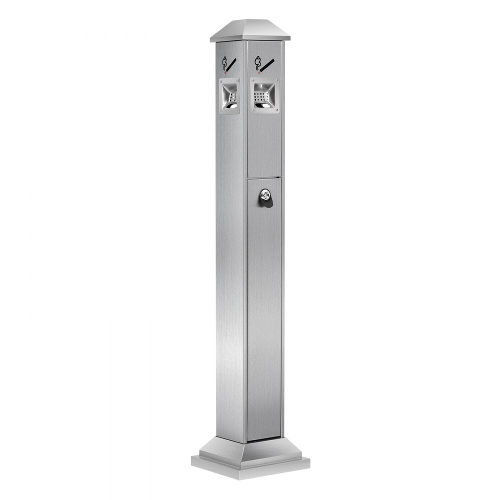 YD-27A - Durable Stainless Steel Outdoor Ashtray for Easy Cigarette Disposal