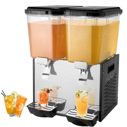 LYJ18LX2 - VEVOR 18L Beverage Dispenser with Dual Tanks & 360° Mixing