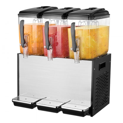 LYJ12LX3 - 12L Triple Tank Commercial Juice Dispenser with Independent Controls