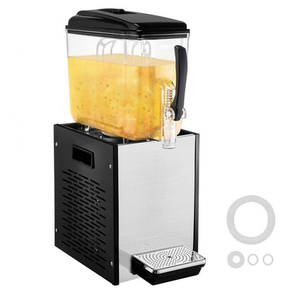 LYJ12LX1 - VEVOR 12L Cold Juice Dispenser with Fruit Pulp Feature