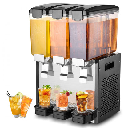LYJ10LX3 - 3-Tank 10L Juice Dispenser with 360° Stirring Design