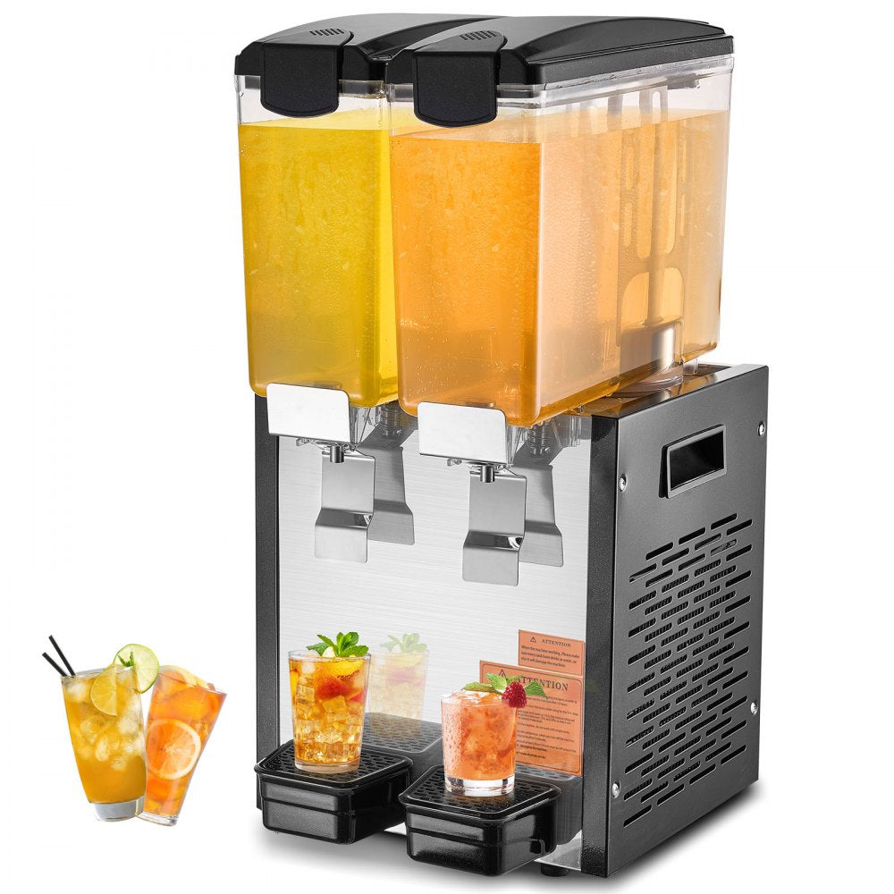 LYJ10LX2 - 10L Double Tank Beverage Dispenser with 360° Stirring Blade