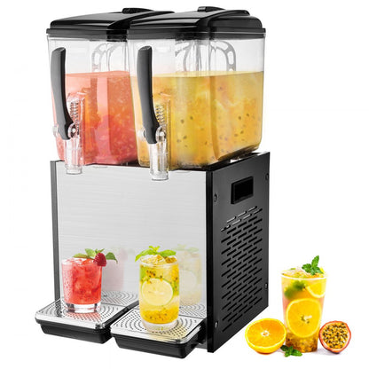 LYJ12LX2 - 12L Dual Tank Cold Juice Dispenser with Fruit Pulp Feature