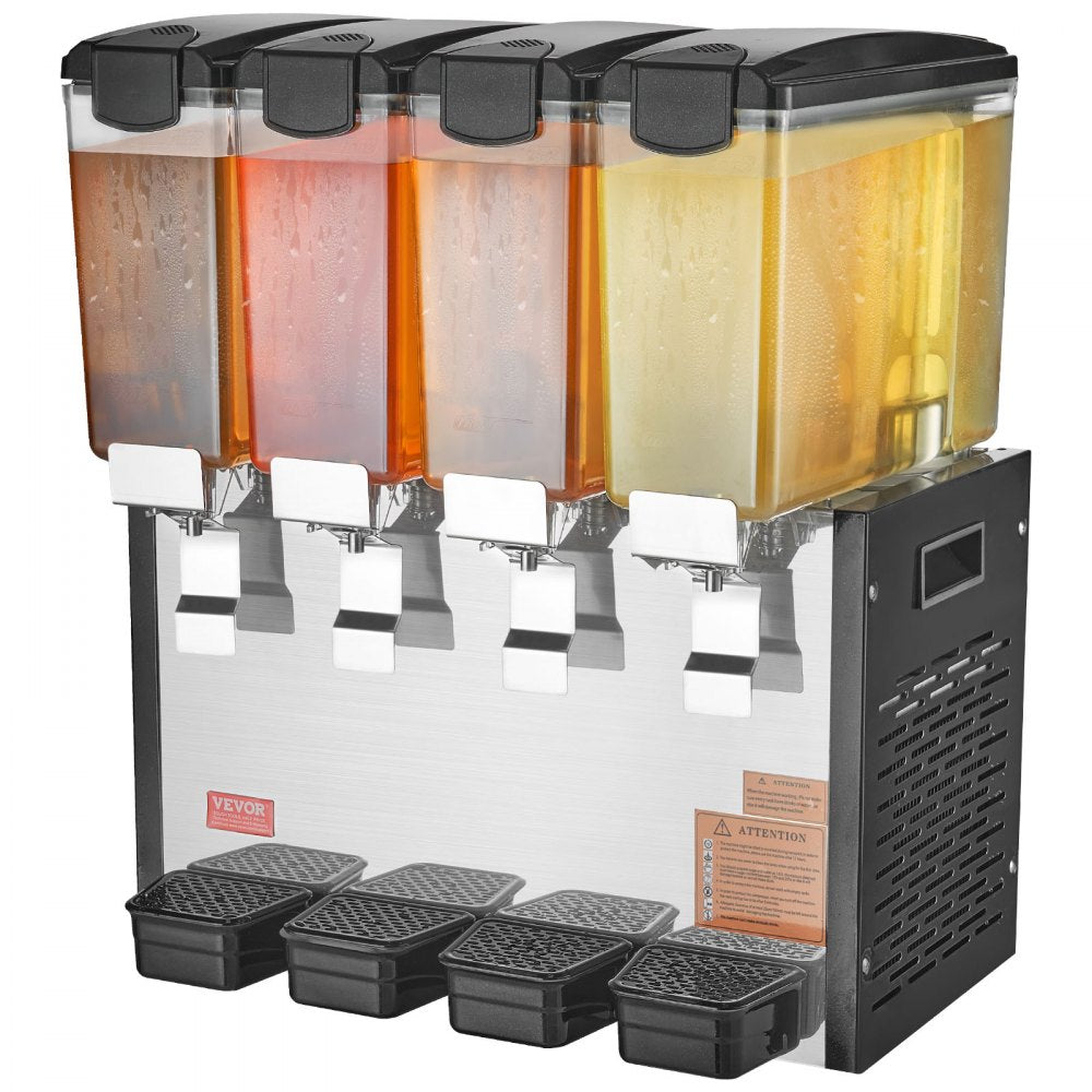 LYJ10LX4 - 10L x 4 Tank Commercial Cold Juice Beverage Dispenser