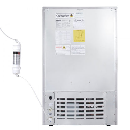 LB265T - 265 lbs/Day Stainless Steel Ice Maker with Self-Cleaning Function