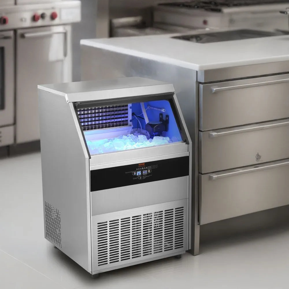 SSX440 - Compact VEVOR Ice Maker: 450 lbs/Day, Self-Cleaning & Frosty Insulation