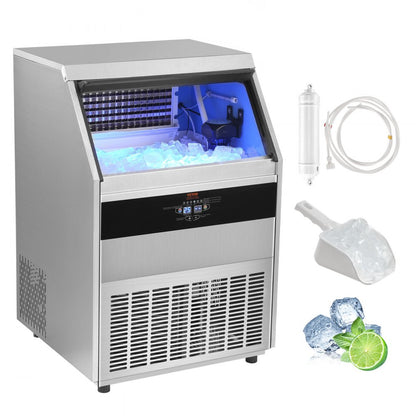 SSX440 - Compact VEVOR Ice Maker: 450 lbs/Day, Self-Cleaning & Frosty Insulation