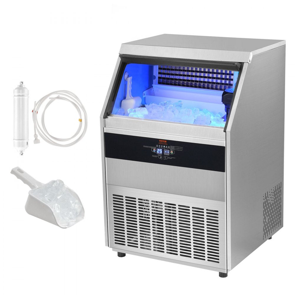 SSX440 - Compact VEVOR Ice Maker: 450 lbs/Day, Self-Cleaning & Frosty Insulation