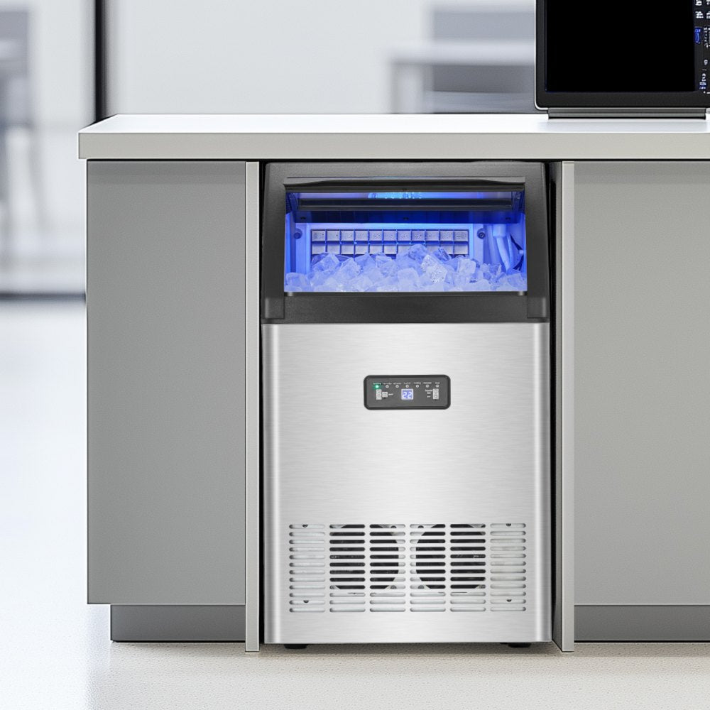 SKF-C130FT - Compact 130 lbs Commercial Ice Maker with 33 lbs Storage