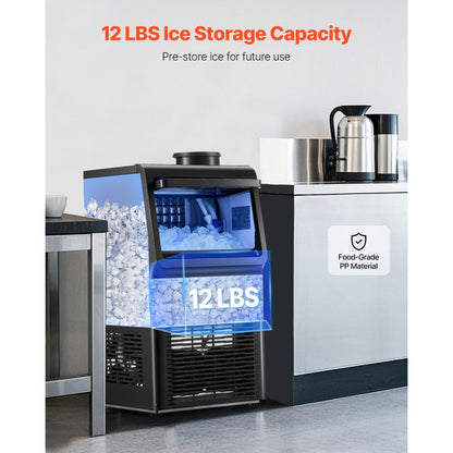 SKF-AT70FT - 90 lbs Daily Ice Maker with 12 lbs Storage & Self-Cleaning