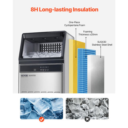 IMC9000B-UL - 110 lbs Freestanding Ice Maker with 33 lbs Storage Capacity